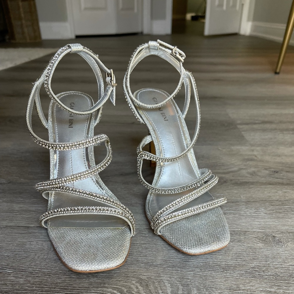 Gianni Bini Silver Heels